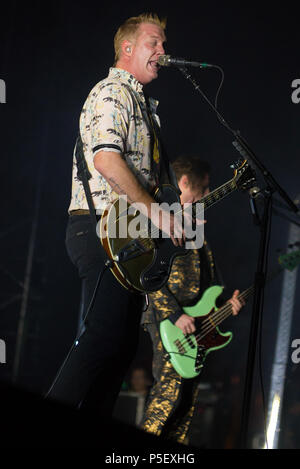 Regina dell'età della pietra live in Lucca Lucca summer festival in Italia questo giugno 2018 Foto Stock