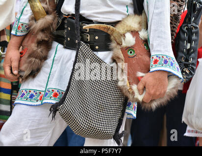 Bella tradizionali della Romania i costumi di Dobrogea , Romania Foto Stock