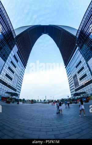 Il gate del orientare a Suzhou in Cina il 2 giugno, 2018 Foto Stock