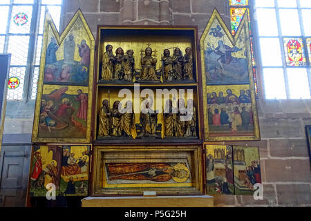 N/A. Inglese: Deocarus-Altar - St. Lorenz chiesa - Norimberga, Germania. 22 ottobre 2016, 05:37:50. Daderot 436 Deocarus-Altar - St. Lorenz chiesa - Norimberga, Germania - DSC01685 Foto Stock