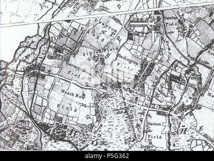 N/A. Una mappa della contea di Middlesex ridotto da un indagine reale in quattro fogli da John Rocque / Carte de la provincia de Middlesex reduite D'apres arpanlage onu en quatre feuilles Par Jean Rocque 1757. 1757. John Rocque (durata di vita: circa 1709-1762) 441 Dettaglio di 'una mappa della contea di Middlesex ridotto da un indagine reale in quattro fogli da John Rocque' Foto Stock