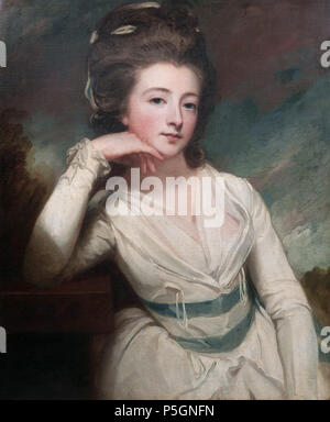 N/A. Inglese: Elizabeth Burgoyne olio su tela 74 x 61,5 cm circa 1781 . circa 1785. George Romney (1734-1802) Descrizione British ritrattista Data di nascita e morte 26 dicembre 1734 (nel calendario giuliano) / 15 Dicembre 1734 (nel calendario giuliano) 15 novembre 1802 Luogo di nascita e morte di Dalton-in-Furness (quindi in Lancashire) Kendal (quindi in Westmorland) posizione di lavoro Londra, Kendal competente controllo : Q371280 VIAF:39646668 ISNI:0000 0000 8118 9431 ULAN:500115779 LCCN:N50048289 NLA:35460763 WorldCat 505 Elizabeth Burgoyne, da George Romney Foto Stock