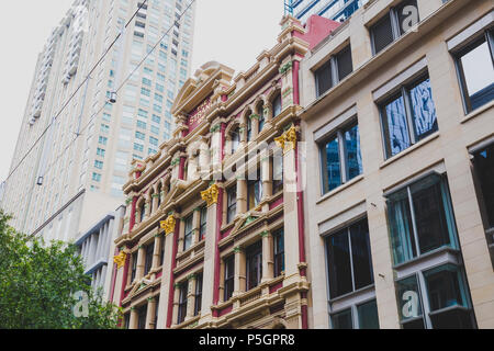 SYDNEY, Australia - Dicembre 26th, 2014: architettura per le strade di Sydney CBD Foto Stock