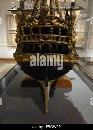 N/A. posizione o posizione del fotografo Italia > Bologna > Via Zamboni, 33 Italiano: Museo di Palazzo Poggi inglese: Modello di nave a vela "Sant'Antonio da Padova" di Palazzo Poggi il nome nativo di Palazzo Poggi Bologna Ubicazione coordinate 44° 29 47,48 N, 11° 21 04.06 E STABILITO tra 1549 e 1560 competente controllo : Q2949875 . 1754. Matte 34 2017-03 Metalline di Bologna Pana (74) Foto Stock