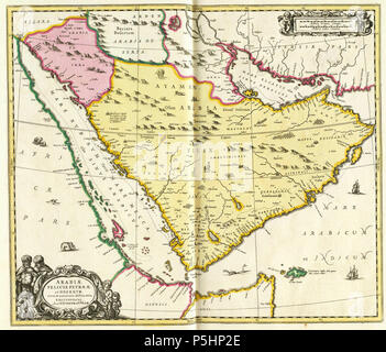 N/A. Arabiae Felicis Petrae ae et Desertae nova et ... tra 1658 e 1700. Peter Schenk il Vecchio (1660-1718) nomi alternativi Petrus Schenck (MI), Pieter Schenck (MI), Petrus Schenk (I) Descrizione incisore olandese e publisher e Data di nascita e morte 26 dicembre 1660 (battezzato) 1711 Luogo di nascita e morte Elberfeld Leipzig opera posizione Amsterdam, Rotterdam competente controllo : Q78163 VIAF:87245200 ISNI:0000 0001 1682 407X ULAN:500008827 LCCN:N96109832 NLA:36409973 WorldCat Gerard Valck (1652-1726) nomi alternativi Gerard Valk, Gerardus Valk Descrizione incisore olandese, pu Foto Stock