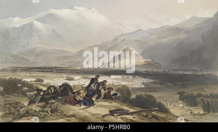 1848 Bala Hissar e città di Kabul.jpeg Foto Stock