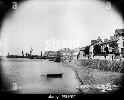 [Aberdyfi] [GRAPHIC].. 1 negativi : vetro, piastra a secco, b&W ; 16,5 x 21,5 cm. circa 1885. Thomas, Giovanni, 53 Aberdyfi NLW3360959 Foto Stock