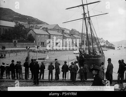 [Aberdyfi regata] [GRAPHIC].. 1 negativi : vetro, piastra a secco, b&W ; 12 x 16,5 cm. circa 1885. Thomas, Giovanni, 53 Aberdyfi regata NLW3362782 Foto Stock