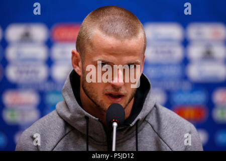 Kaliningrad, Russia, 27 giugno 2018. Eric Dier di Inghilterra durante un'Inghilterra conferenza stampa, prima della loro 2018 Coppa del Mondo FIFA Gruppo G il match contro il Belgio, a Kaliningrad Stadium il 27 giugno 2018 nella regione di Kaliningrad, Russia. (Foto di Daniel Chesterton/phcimages.com) Credit: Immagini di PHC/Alamy Live News Foto Stock