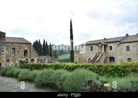 Abbazia di Sant'Antimo, Italia Foto Stock