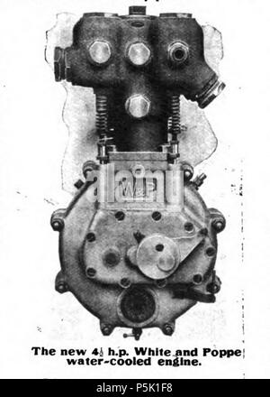 32 1904 White &AMP; Poppe 4½ h.p. motore raffreddato ad acqua Foto Stock
