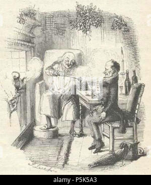 N/A. Caricaturista inglese e illustrator N/A 43 un canto di Natale - Scrooge e Bob Cratchit Foto Stock
