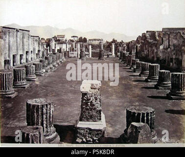 N/A. Italiano: Giacomo Brogi (1822-1881) - 'Pompei. Basilica, edifizio ove si rendeva la giustizia". Numero di catalogo: 5020. Inglese: Giacomo Brogi (1822-1881) - "Pompei. La Basilica e il palazzo in cui si amministrava la giustizia". Catalogo: # 5020. prima di 1881. Giacomo Brogi (1822-1881) Descrizione fotografo italiano Data di nascita e morte 6 aprile 1822 29 Novembre 1881 Luogo di nascita e morte Firenze Firenze periodo di lavoro 1860-1881 circa la posizione di lavoro Italia, Medio Oriente competente controllo : Q2346257 VIAF:156145857883923021479 ISNI:0000 0000 6662 3244 ULAN:500017452 LCCN:n200 Foto Stock