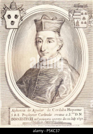 83 alfonso Fernández de Córdoba Aguilar cardenal Foto Stock