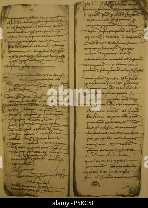 N/A. Documento Assereto . Il 25 agosto 1479. Notário Gerolamo Ventimiglia () 143 Assereto 2u Foto Stock