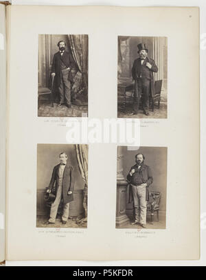 76 Album dei deputati au Corps législatif entre 1852-1857-p55 Foto Stock