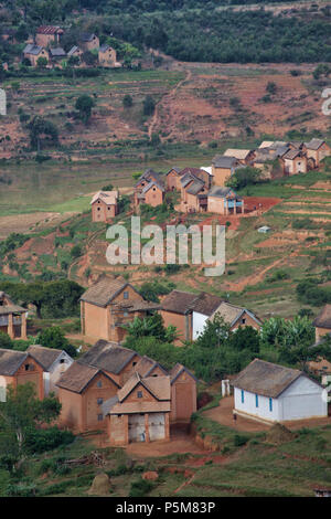Madagascan village Foto Stock