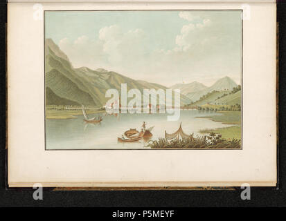 HyperFocal: 0 289 CH-NB - - Vue de Interlaken sur le Lac de Brienz- - Collezione Gugelmann - GS-GUGE-218-57 Foto Stock