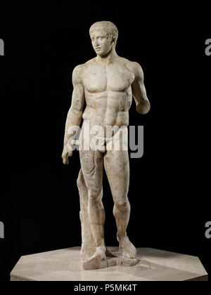 N/A. Inglese: il Doriforo, 20-50 BCE sconosciuti romani dopo Polykleitos Pentelic marble 78 x 19 x 19 in. (198.12 x 48,26 x 48,26 cm) Minneapolis Institute of Art John R. Van Derlip Fund e dono di fondi da Bruce B. Dayton, un donatore anonimo, il sig. e la Sig.ra Kenneth Dayton, il sig. e la sig.ra W. John Driscoll, il sig. e la Sig.ra Alfred Harrison, il sig. e la sig.ra John Andrus, il sig. e la Sig.ra Judson Dayton, il sig. e la Sig.ra Stephen Keating, il sig. e la Sig.ra Pierce McNally, il sig. e la Sig.ra Donald Dayton, il sig. e la Sig.ra Wayne MacFarlane e molti altri generosi amici dell'Istituto 86.6 . 120-50 BCE. Minneapolis Institut Foto Stock
