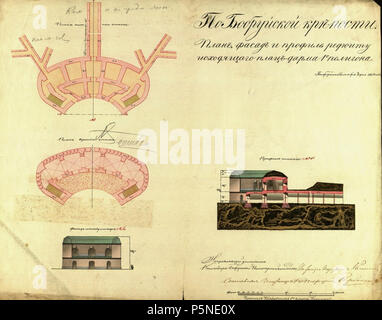 160 Babrujskaja fartecyja. Бабруйская фартэцыя (XIX) (4) Foto Stock