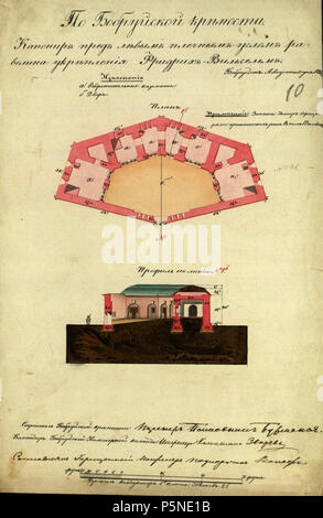 160 Babrujskaja fartecyja. Бабруйская фартэцыя (XIX) (8) Foto Stock