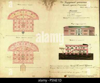 160 Babrujskaja fartecyja. Бабруйская фартэцыя (XIX) (6) Foto Stock