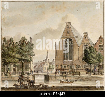 N/A. Nederlands: Beschrijving Singel 405 (GED.)-413, met tussen 409 en 411 de brug Boerenverdriet over het Spui, gezien Vanaf de overkant van het Singel Rechts van de brug de Oude Lutherse Kerk (Singel 411) en Singel 413. In het verschiet het logement Het Wapen van Berna en de Engelse Kerk op het Begijnhof. Documenttype tekening Vervaardiger Beijer, Jan de (1703-1780) Collectie Collectie Atlas Splitgerber Datering 1757 Geografische naam Singel Singel Spui http://archief.amsterdam/archief/10001 Inventarissen Afbeeldingsbestand 010001000444 . 1757. Beijer, Jan de (1703-1780) 183 Beijer, Jan de (1 Foto Stock