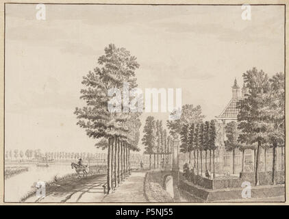 N/A. Nederlands: Beschrijving de Amstel en de zijgevel van landhuis Amstelrust, Amsteldijk 319-320 en een tuin met een hardstenen inrijhek In het midden de rijweg en het voetpad, porta gescheiden een bomenrij. Datering voorstelling: 1750-1775. Documenttype tekening Vervaardiger Beijer, Jan de (1703-1780) Collectie Collectie Van Eeghen: tekeningen Datering 1775 t/m 1800 Geografische naam Amsteldijk Amstel Inventarissen http://archief.amsterdam/archief/10055/115 Afbeeldingsbestand 010055000088 . voorstelling: 1750-1775.. Beijer, Jan de (1703-1780) 183 Beijer, Jan de (1703-1780), Afb 010055000088 Foto Stock