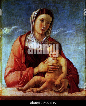 Deutsch: Madonna circa 1465. N/A 185 Giovanni Bellini - Madonna col bambino, 1470-1475 Foto Stock