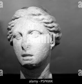 La testa del Circe statua fu scoperto nel 1928 da un abitante di San Felice sulle pendici del Picco di Circe. Arte romana - età imperiale, 1-2 secolo. Foto Stock