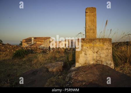 Castillo de Santa Águeda - Inviato Agaiz- , antes de 1232, término Municipal de Ferrerías, Menorca, Islas Baleares, España, Europa. Foto Stock