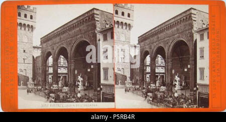 N/A. Italiano: Giacomo Brogi (1822-1881), 'Firenze - Loggia dei Lanzi'. Stereofotografia. Numero di catalogo: 3057. Inglese: Giacomo Brogi (1822-1881), "Firenze - Loggia dei Lanzi'. Scheda stereo. Catalogo # 3057. . Prima di 1881. Giacomo Brogi (1822-1881) Descrizione fotografo italiano Data di nascita e morte 6 aprile 1822 29 Novembre 1881 Luogo di nascita e morte Firenze Firenze periodo di lavoro 1860-1881 circa la posizione di lavoro Italia, Medio Oriente competente controllo : Q2346257 VIAF:156145857883923021479 ISNI:0000 0000 6662 3244 ULAN:500017452 LCCN:no2007070355 GND:124858678 WorldCat 239 Br Foto Stock