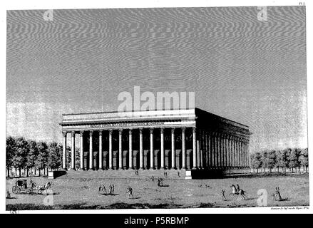 241 Brongniart - Piani du Palais de la Bourse de Paris et du Cimetiere Mont-Louis, io (ritagliate) Foto Stock