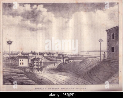 N/A. Inglese: linea incisa litografia di Buffalo Porto . 1825. George Catlin (-1872) nomi alternativi G. Catlin; Geo. Catlin; George Caitlin; George Bruce Catlin; Catlin Descrizione pittore americano, artista artista visivo e avvocato Data di nascita e morte 26 Luglio 1796 / 1794 23 Dicembre 1872 / 1872 Luogo di nascita e morte Wilkes-Barre Jersey City sede di lavoro Philadelphia e New York, Albany, Buffalo, Washington competente controllo : Q455133 VIAF:88688790 ISNI:0000 0001 0922 8325 ULAN:500004854 LCCN:N50035819 NARA:10582045 WorldCat 248 BuffaloHarborFromTheVillage Foto Stock