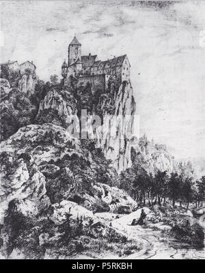 N/A. Deutsch: Burg Prunn - Ansicht aus westlicher Richtung. Bleistiftzeichnung von Domenico Quaglio aus dem Jahr 1815 . 27 aprile 2013, 17:13:44. Domenico Quaglio il giovane (1787-1837) nomi alternativi Johann Dominicus Quaglio Descrizione tedesco pittore e architetto Data di nascita e morte 1 Gennaio 1787 9 aprile 1837 Luogo di nascita e morte Monaco di Baviera Hohenschwangau bei Füssen competente controllo : Q481422 VIAF:804625 ISNI:0000 0000 8080 6004 ULAN:500020876 LCCN:N88114048 WGA:QUAGLIO, Domenico WorldCat 250 Burg Prunn 1815 Foto Stock