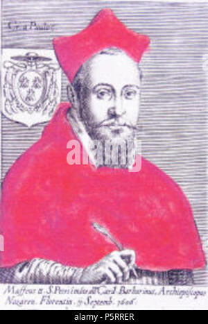 N/A. Inglese: Il cardinale Maffeo Barberini, futuro Papa Urbano VIII . Il 30 novembre 1605. Ignoto autore contemporaneo 271 CardMaffeoBarberini Foto Stock