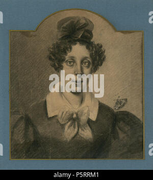 N/A. Bildnis einer Italienerin mit Haarschleife. Schwarze Kreide auf Bütten. 18,2 x 16 cm . Xix secolo. Carl Joseph Begas (1794-1854) nomi alternativi Carl Joseph Begasse, Karl Joseph Begas, Karl Begas Descrizione pittore tedesco e docente universitario padre di Carl Begas d. J. Data di nascita e morte 30 Settembre 1794 24 Novembre 1854 / 23 novembre 1854 Luogo di nascita e morte Heinsberg Berlino posizione di lavoro Germania competente controllo : Q66123 VIAF:22412939 ISNI:0000 0000 6660 9821 ULAN:500028462 LCCN:nr95029382 WGA:BEGAS, Carl il sambuco WorldCat 272 Carl Begas Italienerin mit Haars Foto Stock