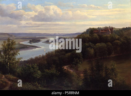 272 Carl Sparmann cristiana - Schloss Scharfenberg bei Meißen 1859 Foto Stock