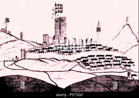 281 Castelo de Olivença - Duarte d'Armas 1509 Foto Stock