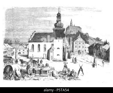 N/A. Français : vue sur le château de Nachod. (Pagina 297 dans le Livre d'origine) Inglese: Nachod casta (incisione tenuto da p. 297 nella sorgente del libro) . 13 agosto 2013, 10:00:04. Th. Fontane (1871) 335 Chateau de Nachod 1866 pagina 297 Foto Stock