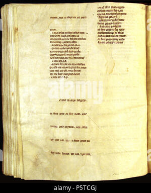 Cancioneiro da Ajuda. Inglese: Cancioneiro da Ajuda manoscritti Português: manuscritos do w:Pt:Cancioneiro da Ajuda Pero da Ponte. Una mia, Senhor que eu mais doutra ren (ou Sancho Sanches un 291), Senhor do corpo delgado (A 292) 267 Cancioneiro da Ajuda 242 82v Foto Stock