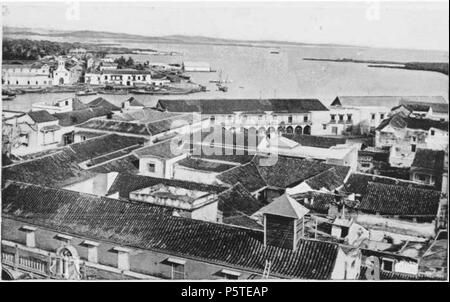 N/A. Français : Vue partielle du Port de Carthagène Des Indes, Colombie . 1893. Clímaco Calderón (1852-1913) 278 Cartagena, vista parziale del porto Foto Stock