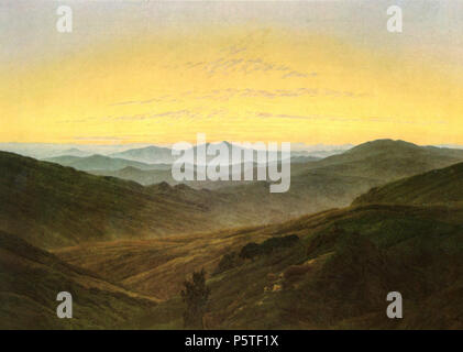 Monti dei Giganti (Riesengebirge) / prima del sorgere del sole in montagna tra 1830 e 1835. N/A 280 Caspar David Friedrich 026 Foto Stock