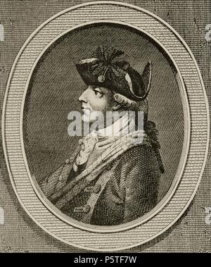 Henry Clinton (1730-1795). British militare e politico. Incisione in Rivoluzione Americana. Foto Stock