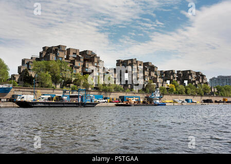 Habitat 67 complesso di abitazioni, Montreal, Canada Foto Stock