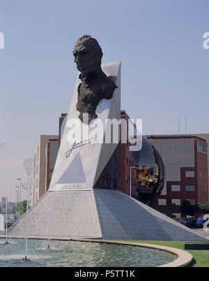 PARQUE de las Naciones:monumento a Don Juan III. Posizione: IFEMA-PARQUE JUAN CARLOS I, Spagna. Foto Stock