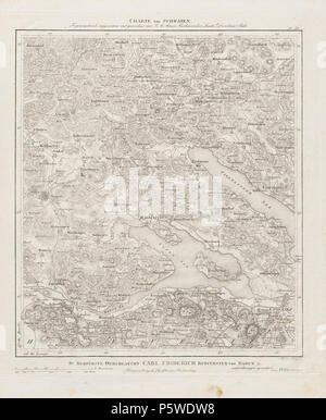 N/A. Charte von Schwaben. Blatt 40 [Radolfzell] . tra 1798 e 1828. Ignaz Ambros von Amman 332 Charte von Schwaben Tafel 40 Radolfzell Foto Stock