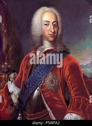 343 Christian 6. · Konge af Danmark · Norge fra 1730-46 Foto Stock