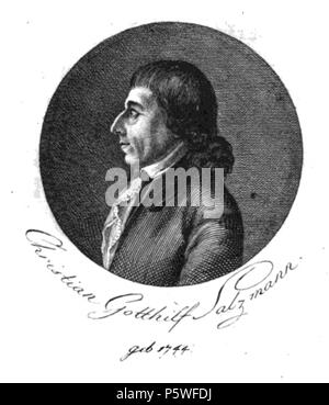 N/A. Ritratto Christian Gotthilf Salzmann . 1795. unknkown 344 Christian Gotthilf Salzmann Foto Stock