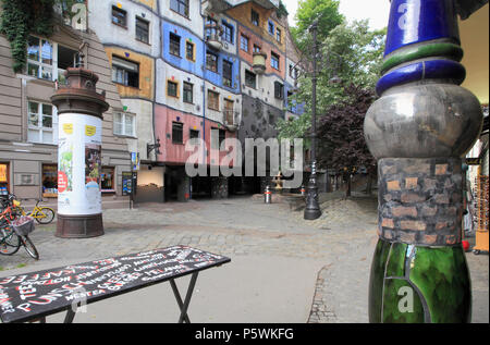 Austria, Vienna, Casa Hundertwasser, Foto Stock